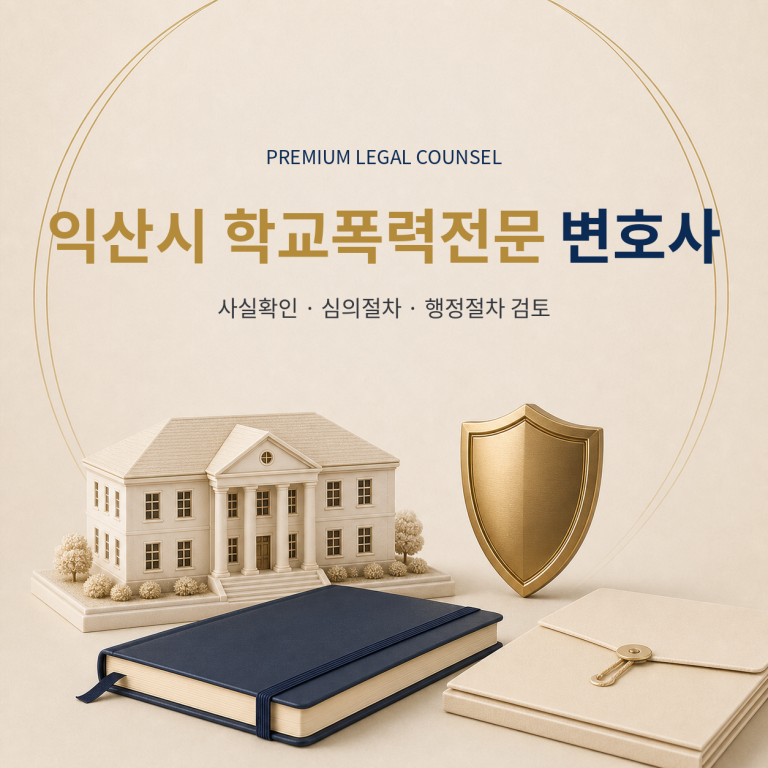 익산시 학교폭력전문 변호사
