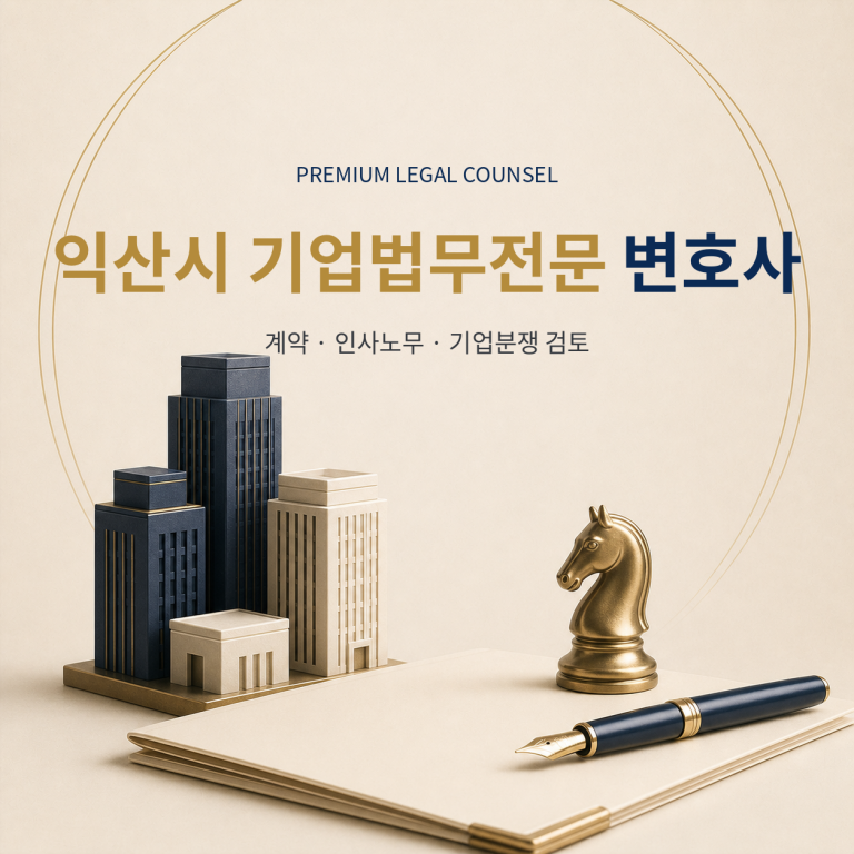 익산시 기업법무전문 변호사
